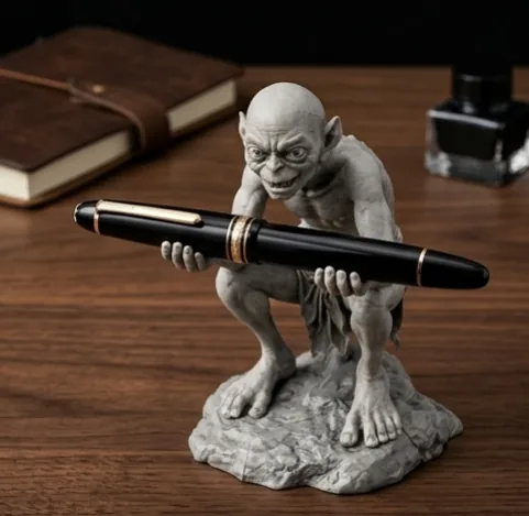 Porta-canetas Gollum impresso em 3D