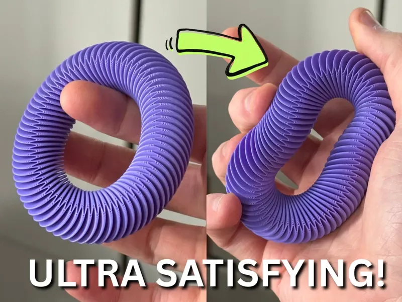 Anel Flexível Antiestresse impresso em 3D