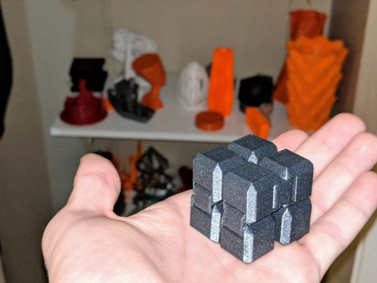 Cubo Infinito Antiestresse v2 impresso em 3D
