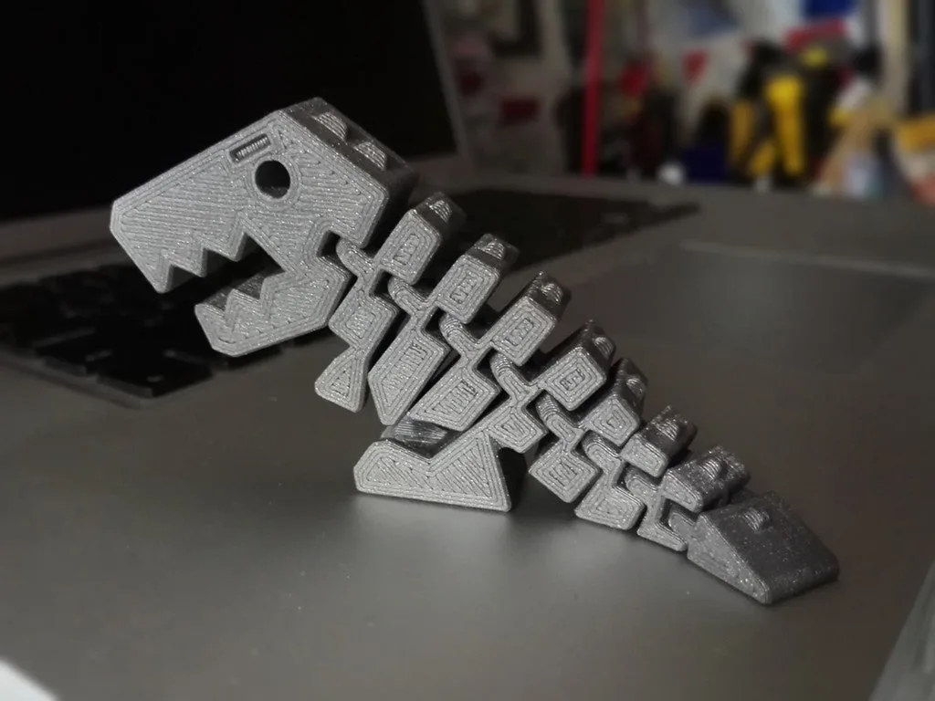 Dinossauro T-Rex Flexível Articulado impresso em 3D