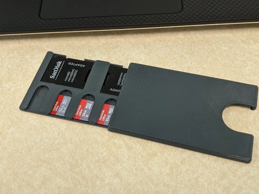 Estojo para cartão SD/MicroSD impresso em 3D