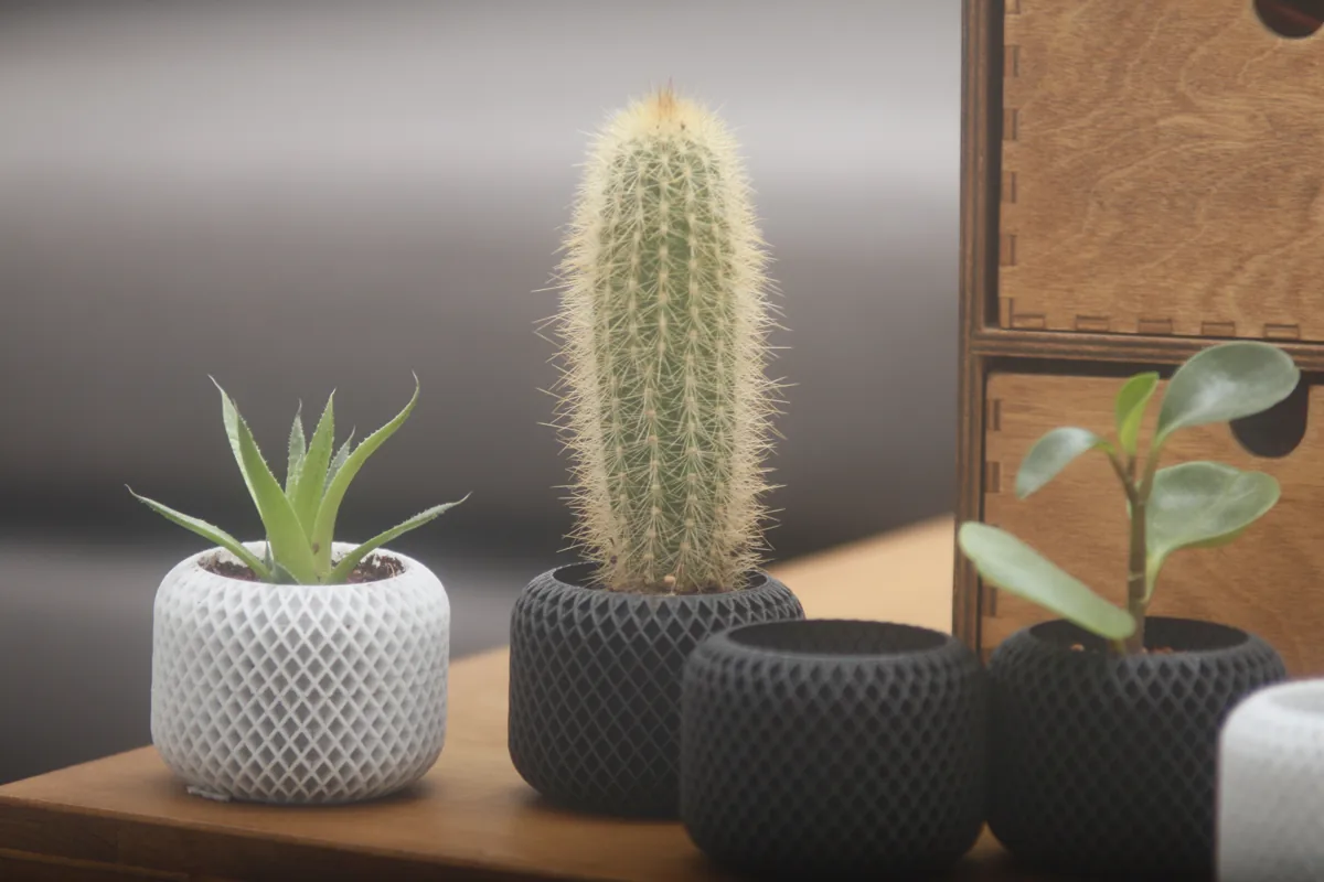 Vaso Geométrico Pequeno impresso em 3D