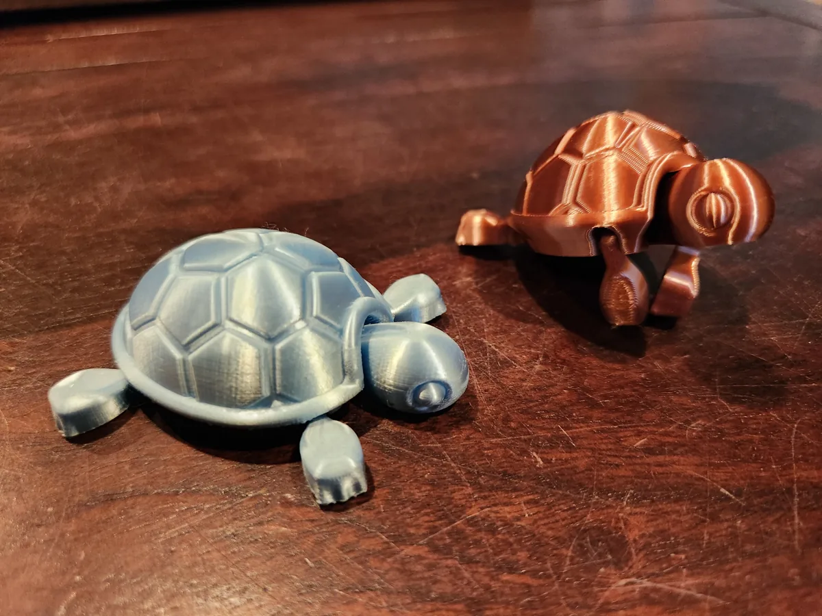 Tartaruga Bebê Fofa Articulada impresso em 3D